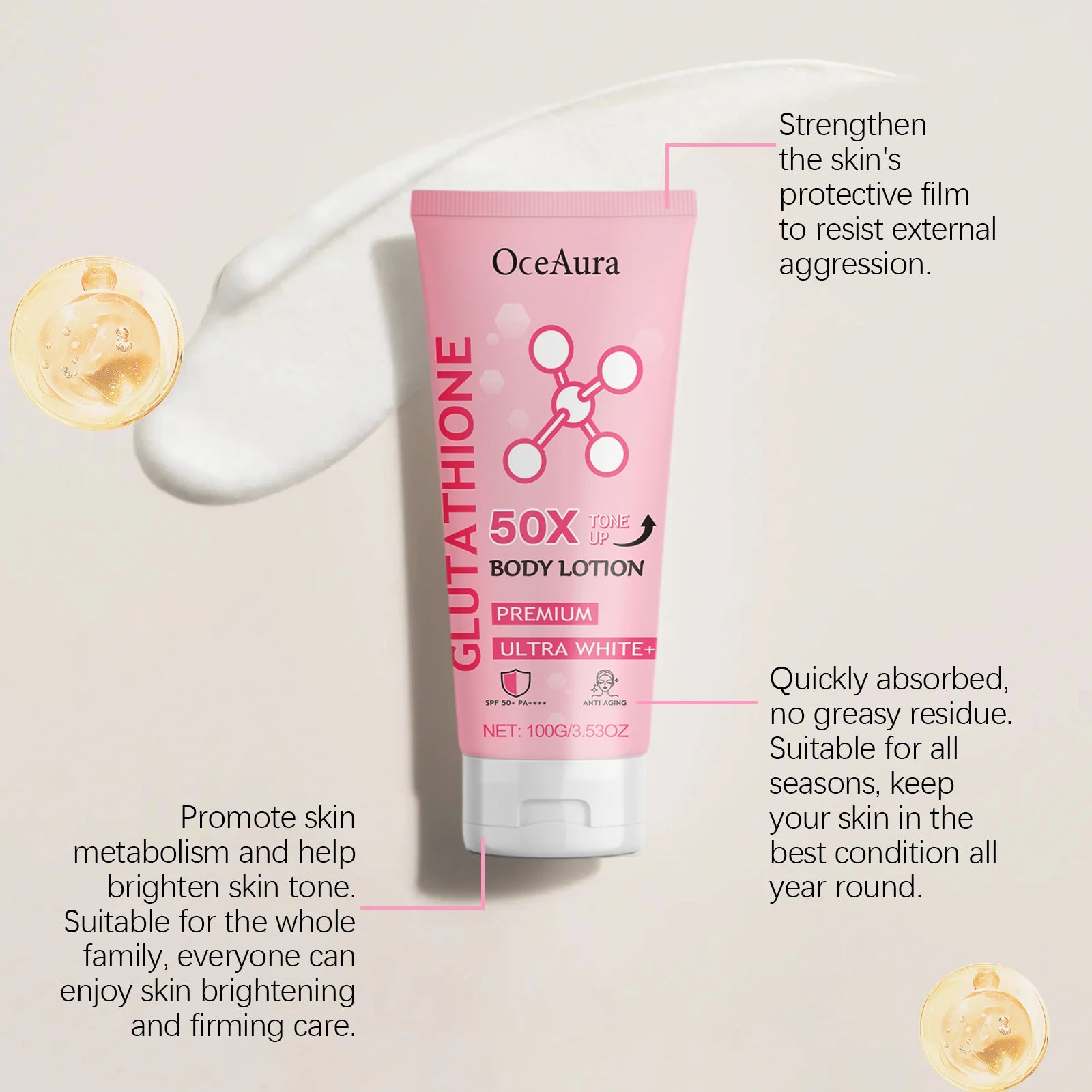 Arbutin Lightening Body Lotion Moisturizing Cream - 14