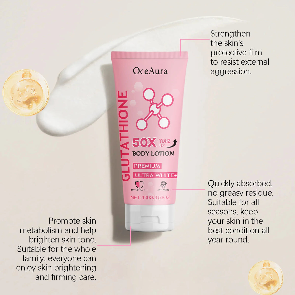 Arbutin Lightening Body Lotion Moisturizing Cream