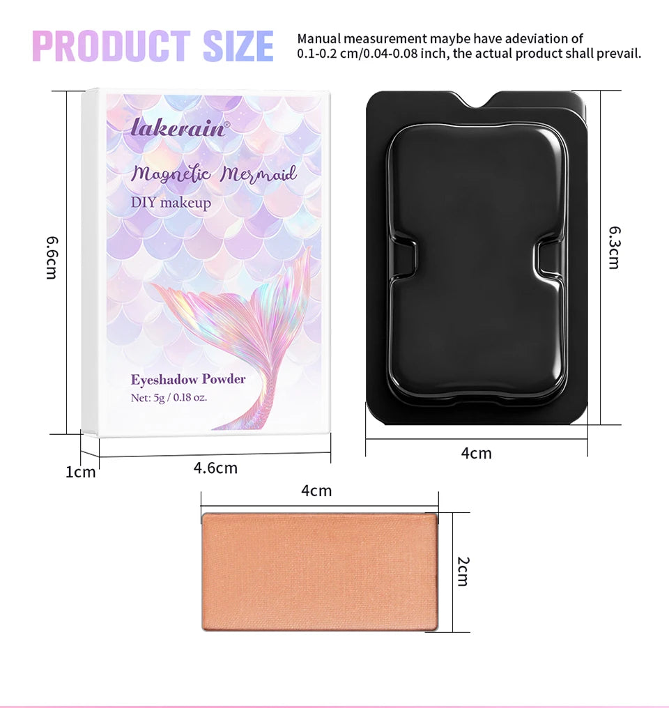 Lakerain Waterproof Eyeshadow Palette Refill DIY Makeup Refills - 16