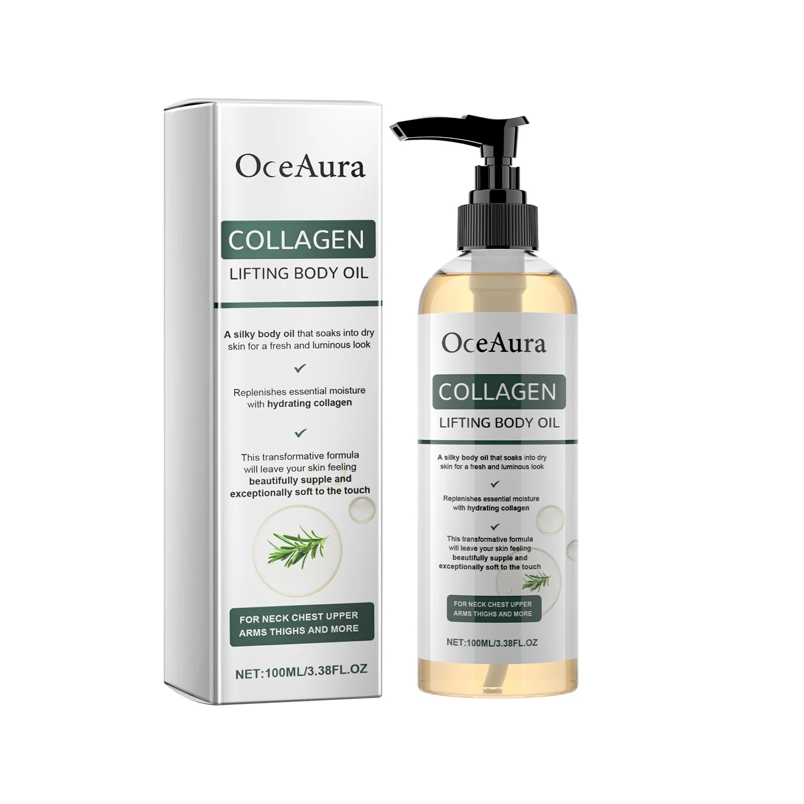 Collagen Body Firming Massage Oil Tightening Hydrating Skin Care - 15