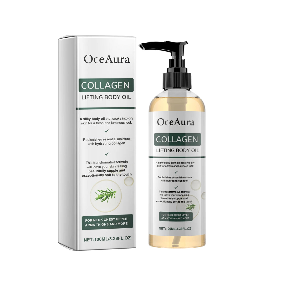 Collagen Body Firming Massage Oil Tightening Hydrating Skin Care
