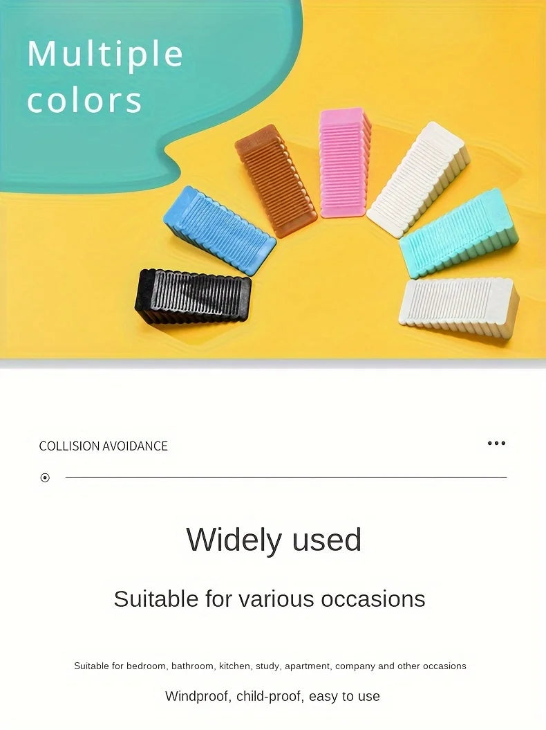 Silicone Door Stop Wedge Heavy Duty Non Slip Floor Protector Door Stopper