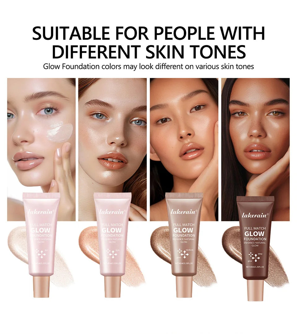 Glowing Liquid Foundation Moisturizing Highlighter Makeup Base - 8