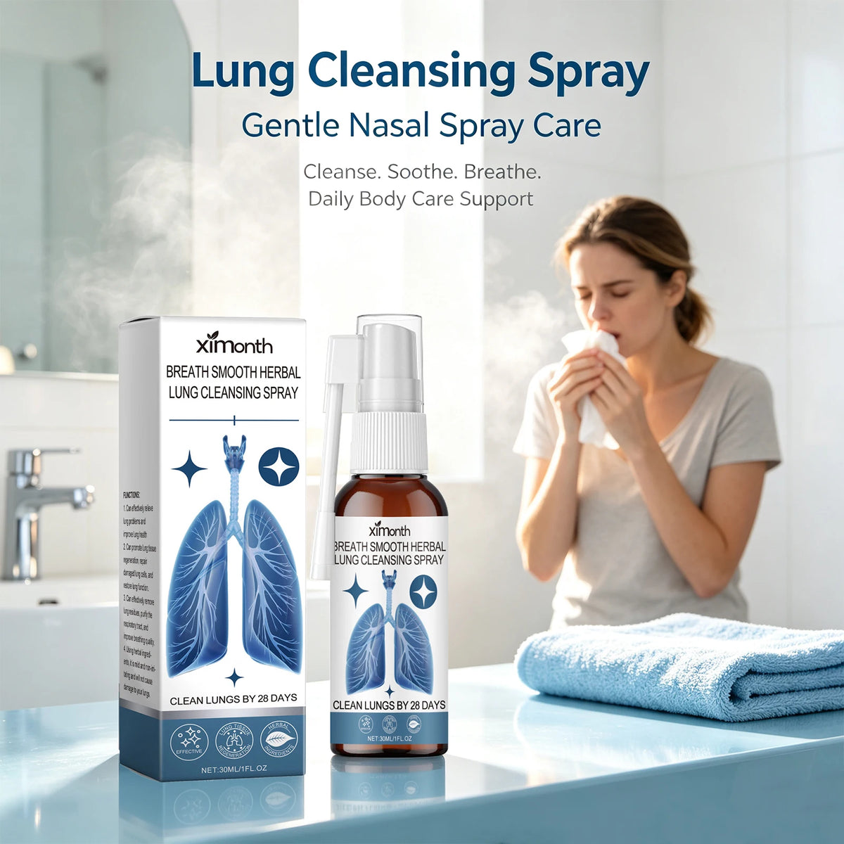 Ximonth Herbal Nasal & Throat Cleansing Care Spray