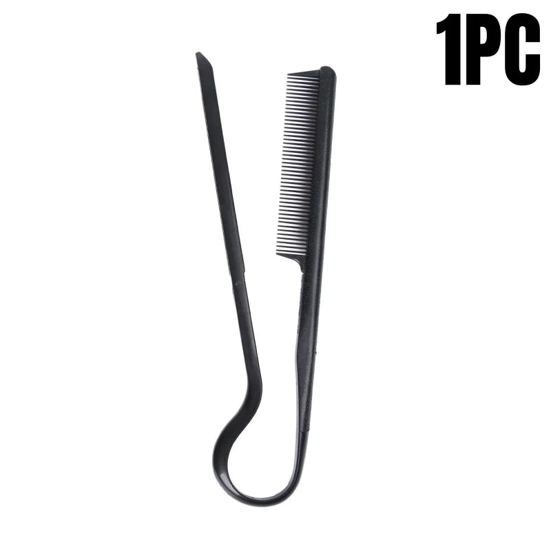 V Shaped Hair Straightening Comb Professional Styling Splint Clip