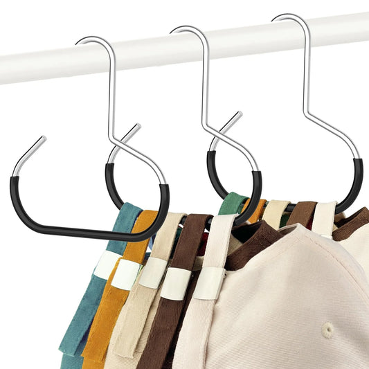 Closet Hat Hanger Organizer Rack for Baseball Caps Scarves and Ties