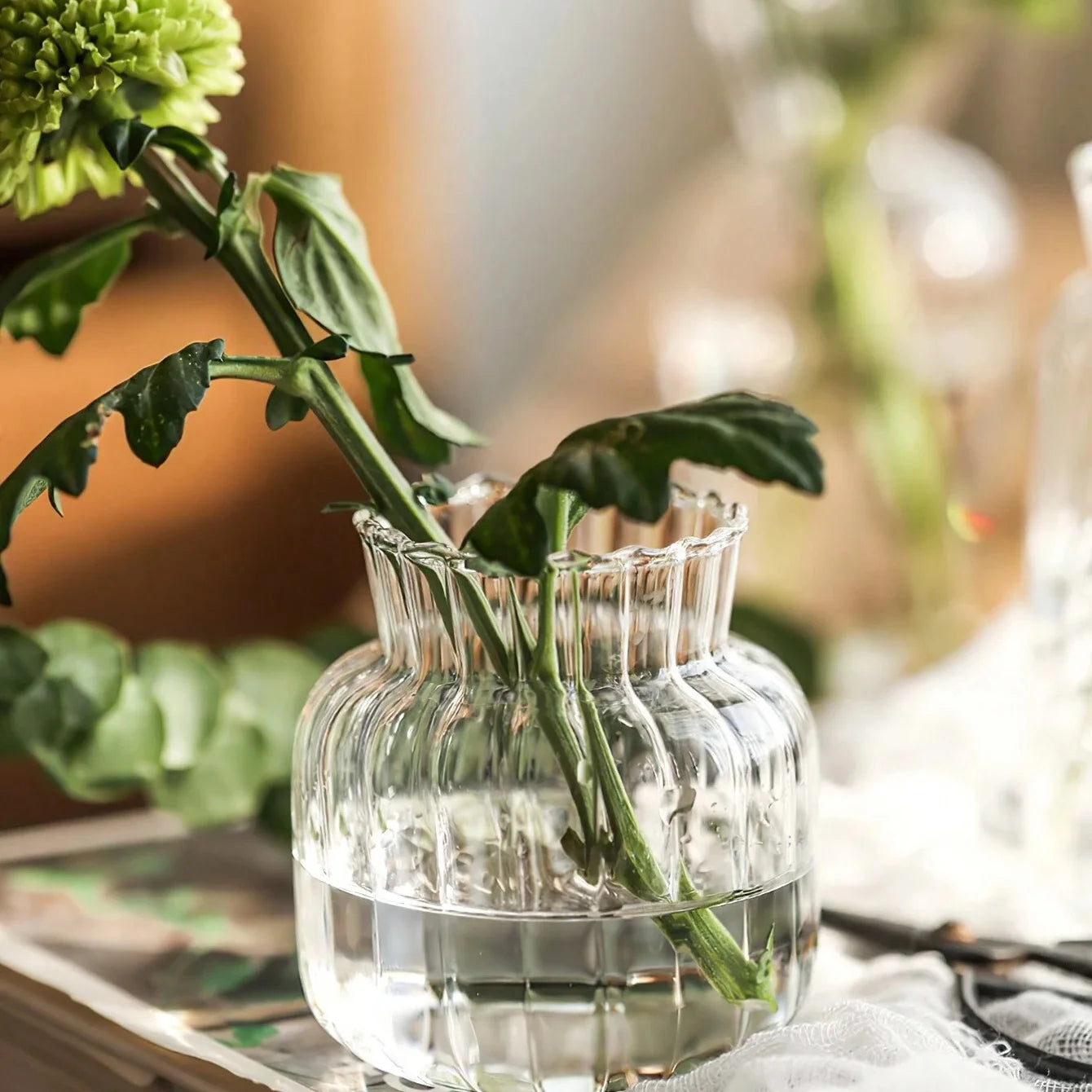 Modern Nordic Glass Vase Creative Hydroponic Flower Pot Terrarium Decor - 8