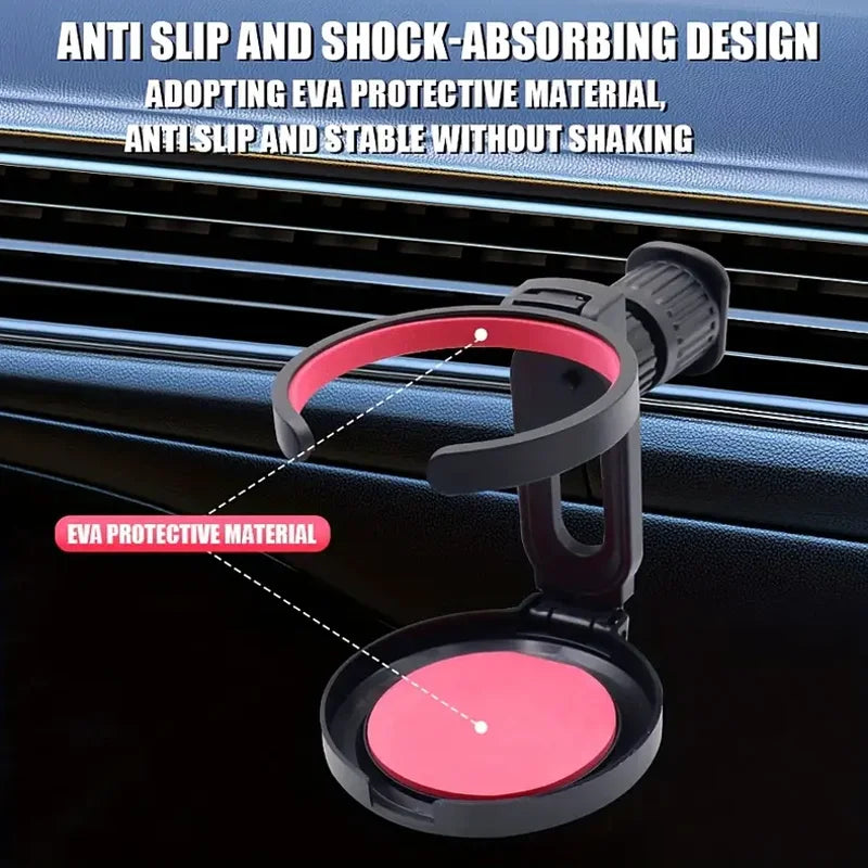 Foldable Car Cup Holder Air Vent Drink Mount Beverage Stand - 5