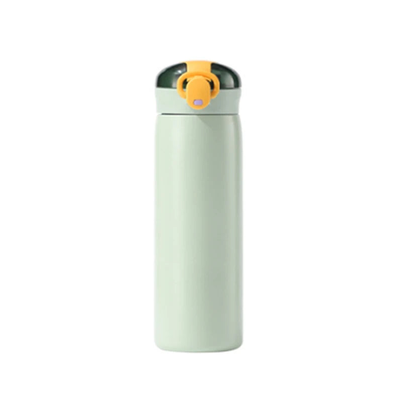 Stainless Steel Thermal Kids Water Bottle Vacuum Insulated Straw Mug - 12