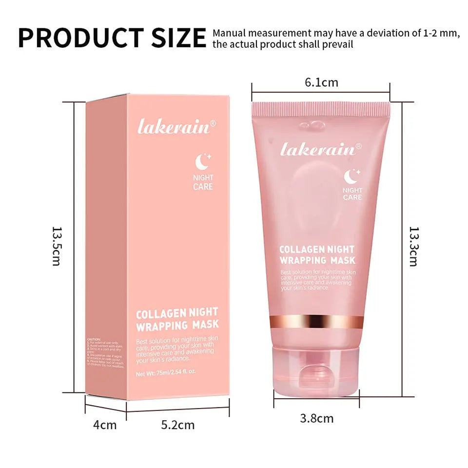 Korean Collagen Overnight Wrapping Peel Off Face Mask Duo