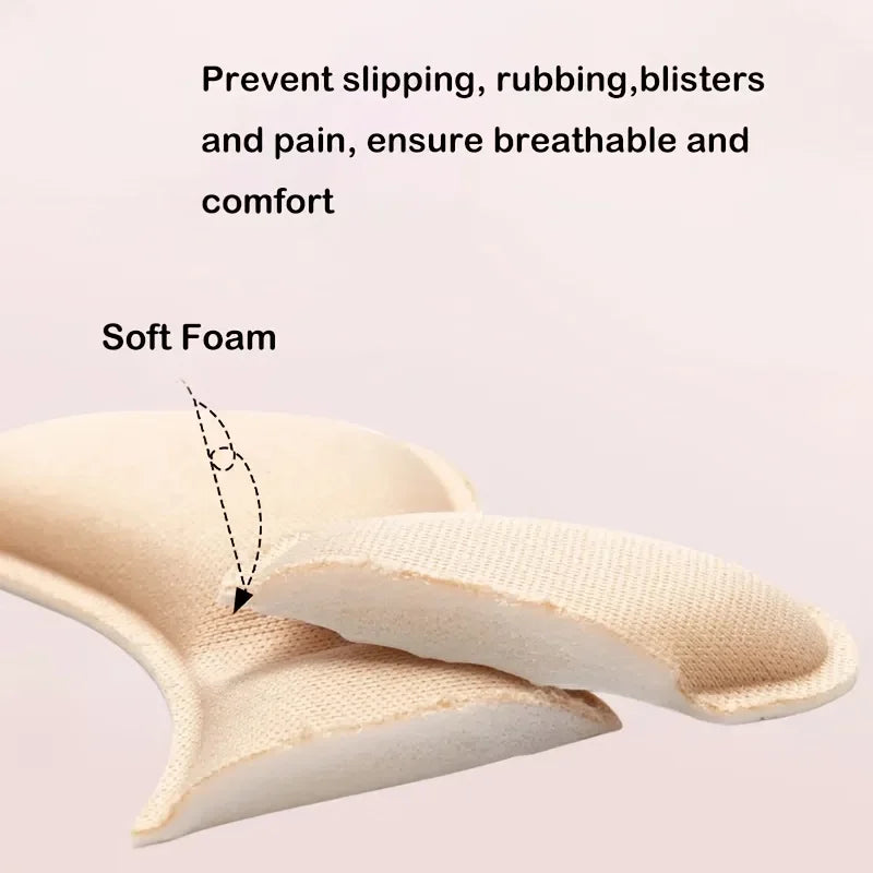 Soft Foam Heel Cushions Anti-Slip Shoe Grips and Foot Pads