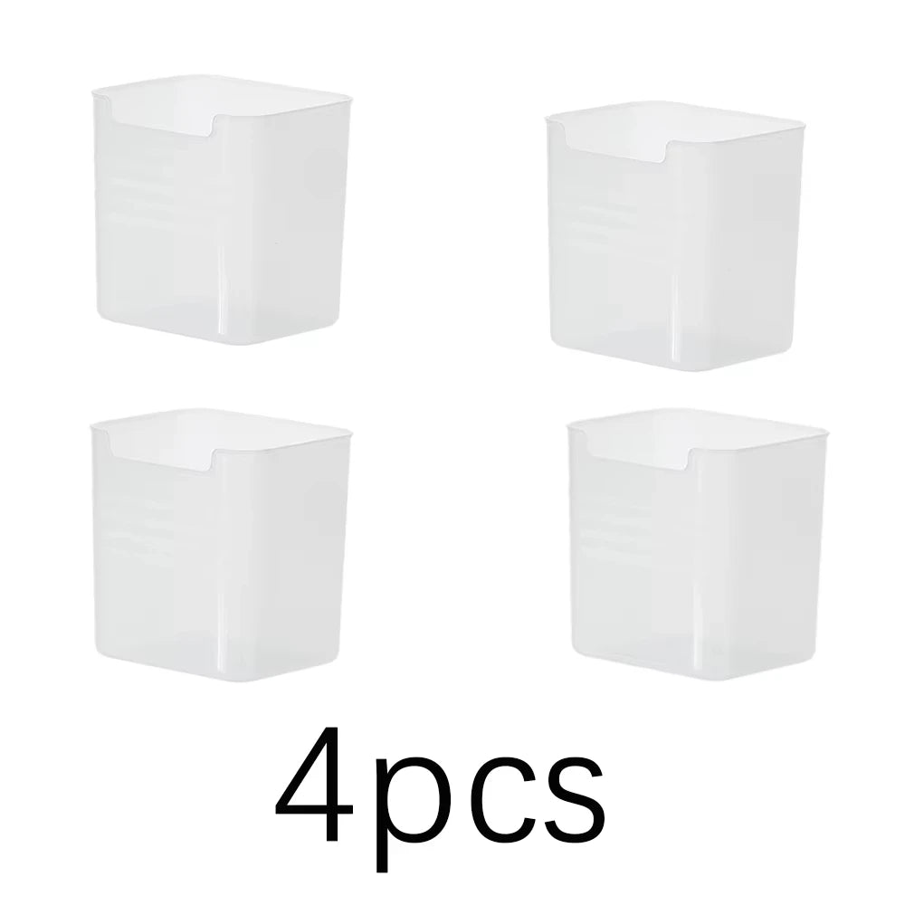 Fridge Side Door Storage Bins Kitchen Food Organizer Containers Set