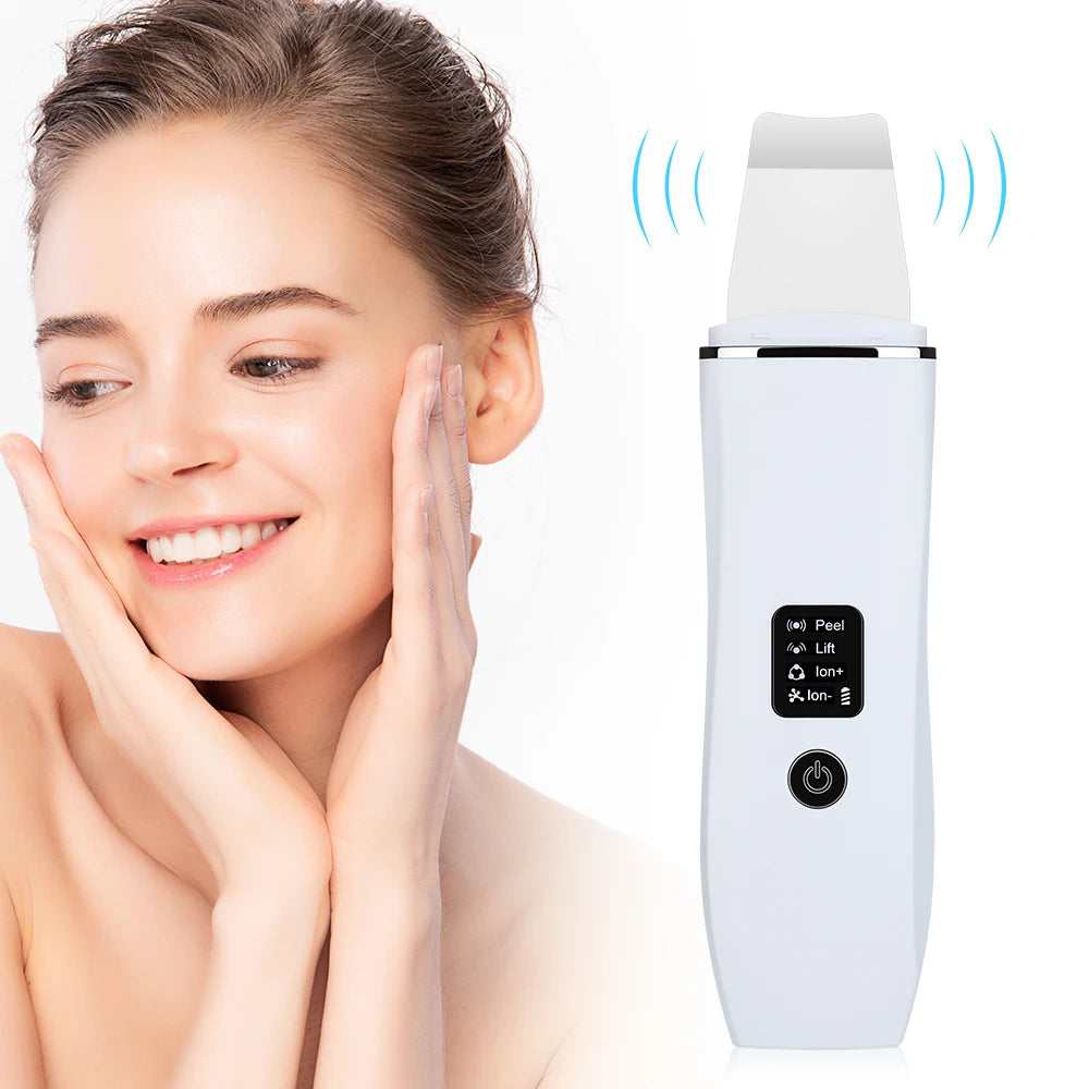 Ultrasonic Skin Scrubber Facial Pore Cleaner and Lifting Machine