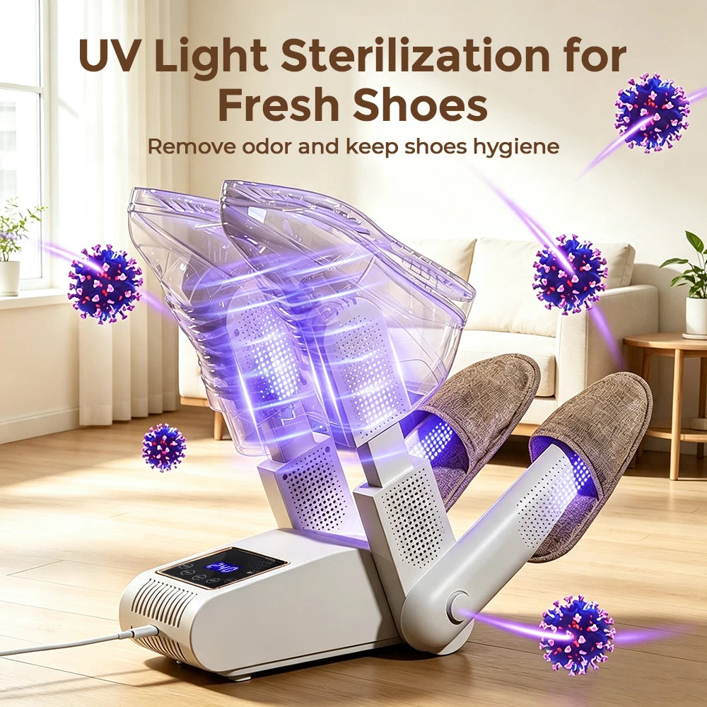 Dual V Portable Electric Shoe Dryer Boot Heater with Smart LED Timer - 3