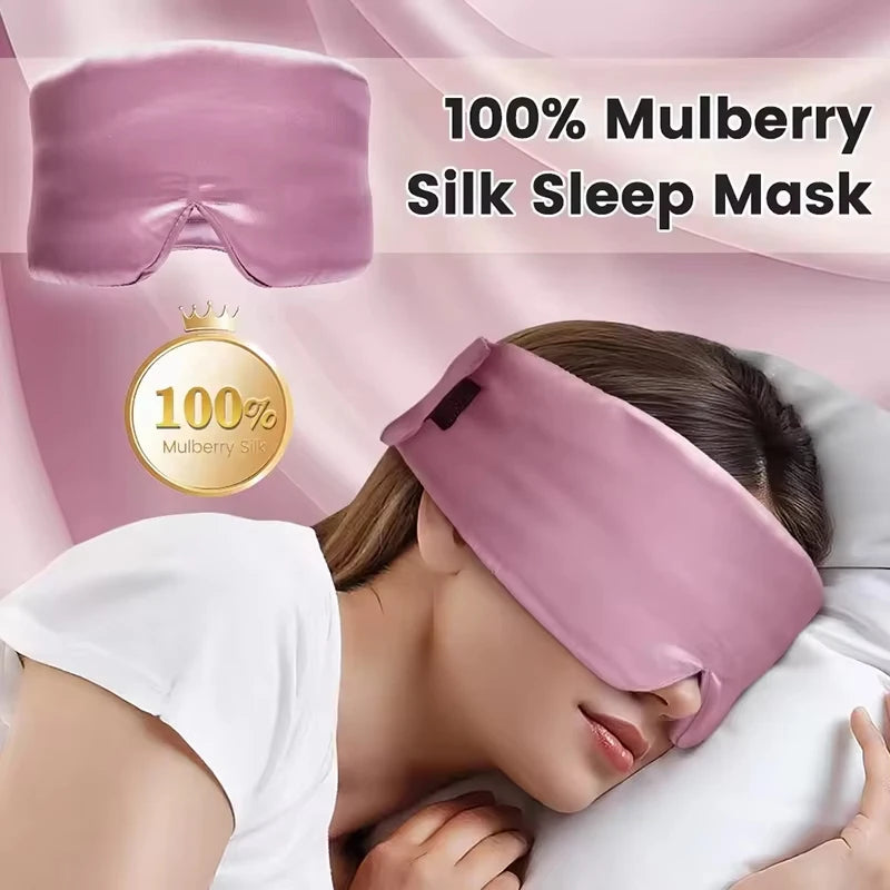 Silk Sleep Mask Pressureless Sleeping Mask Anti Wrinkle Eye Mask - 12