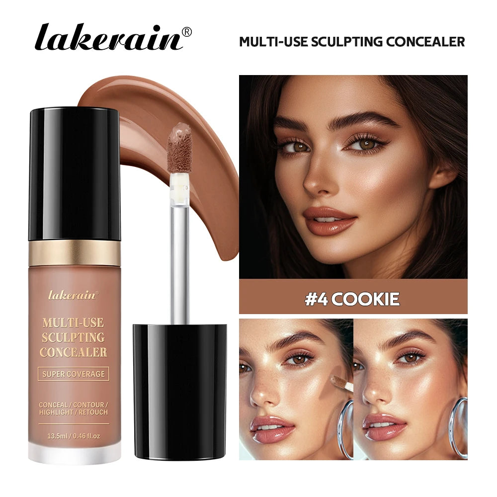 Lakerain Waterproof Concealer Matte High Coverage Liquid Foundation