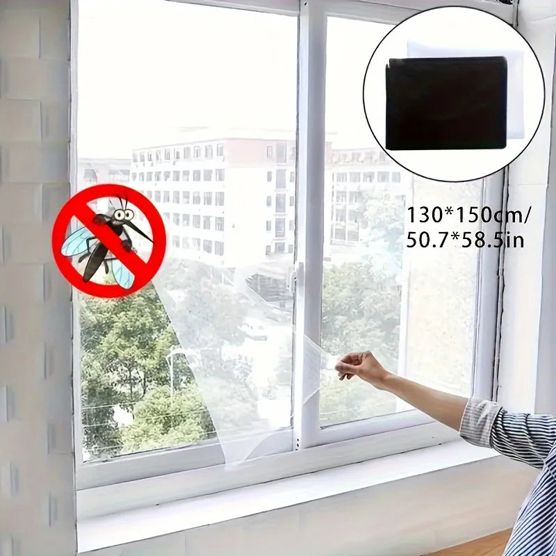 Velcro Anti-Mosquito Window Screen Self-Adhesive Invisible Mesh Curtain - 9