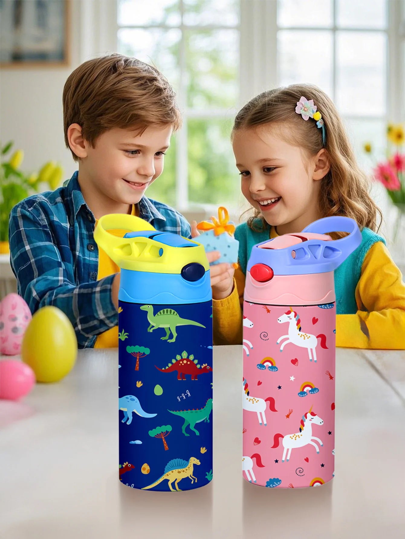 350ml Cartoon Insulated Stainless Steel Water Bottle Kids Vacuum Flask - 10
