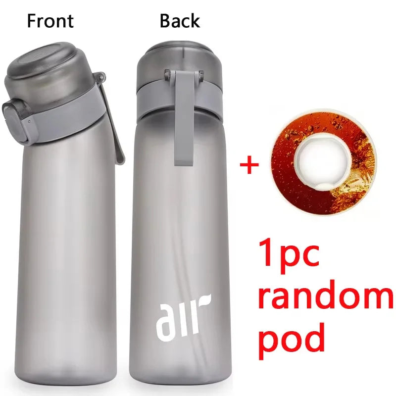 Aromatherapy Sport Water Bottle with Flavor Pods Leak Proof Straw Cup - 9