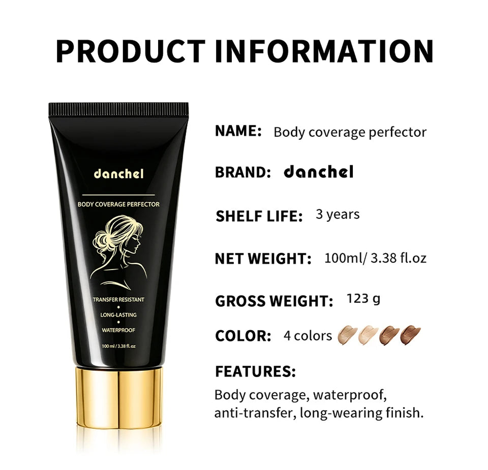 Waterproof Body Concealer Tattoo and Scar Cover Up Cream