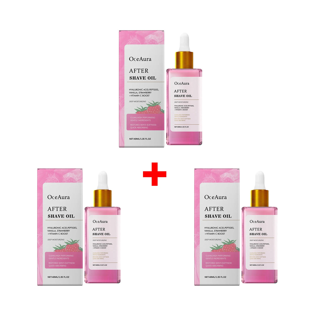 Strawberry After Shave Oil Soothing Post Wax Hair Removal Care