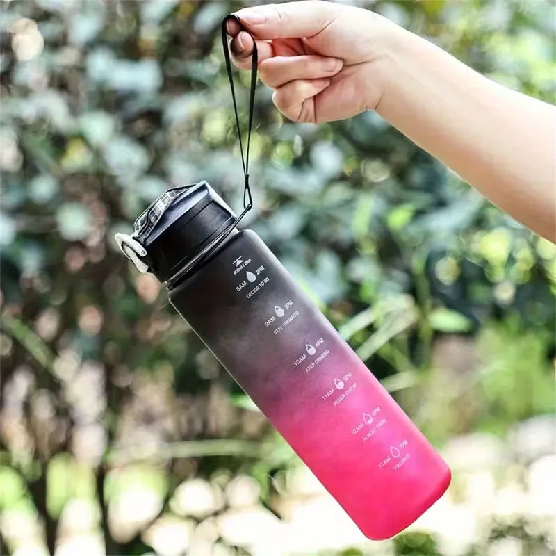 750ml Gradient Sports Water Bottle Leakproof Hydration Tracker Flask