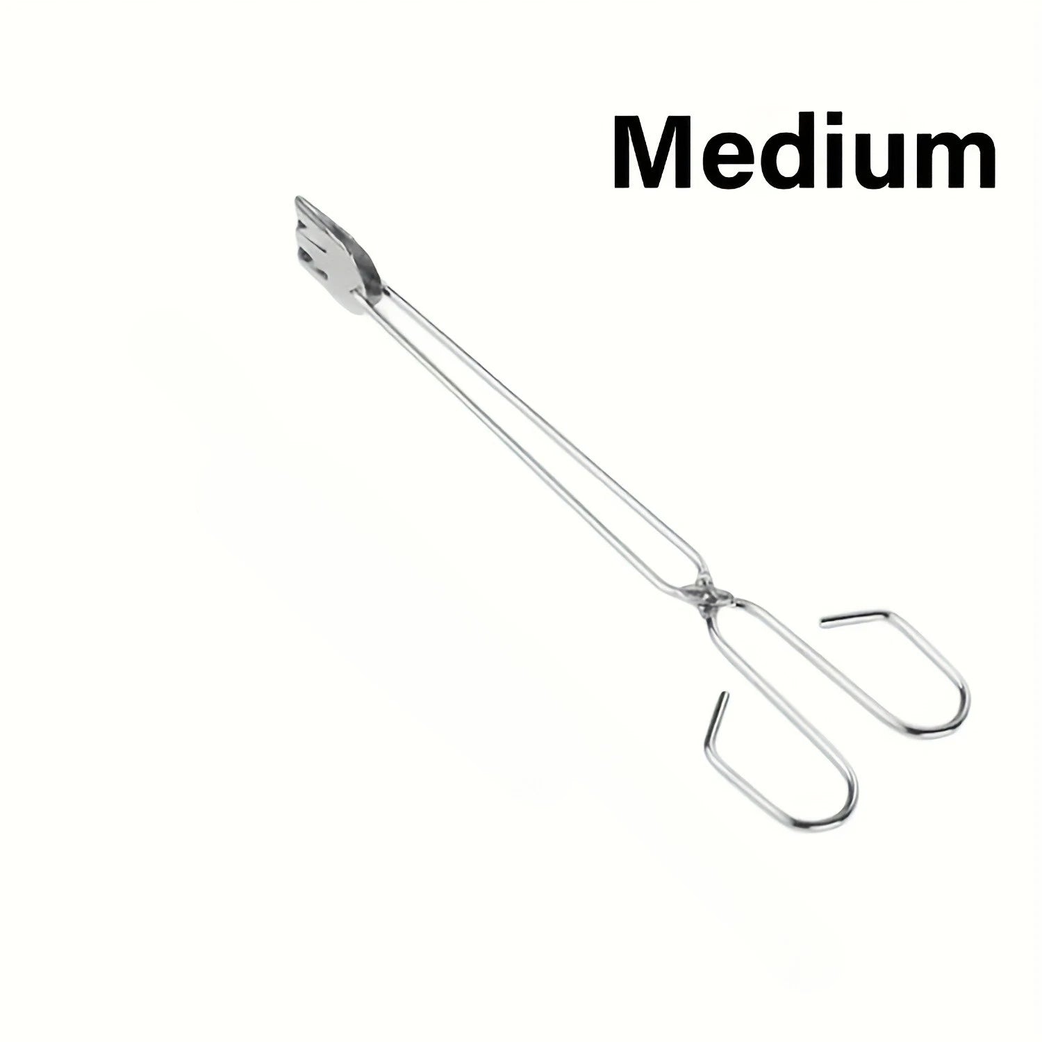 3Pcs Stainless Steel BBQ Scissor Tongs Kitchen Food Grill Clamps