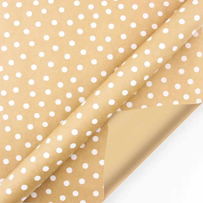 Christmas Wrapping Paper Kraft Gift Wrap Roll for Holiday Party Decor - 8