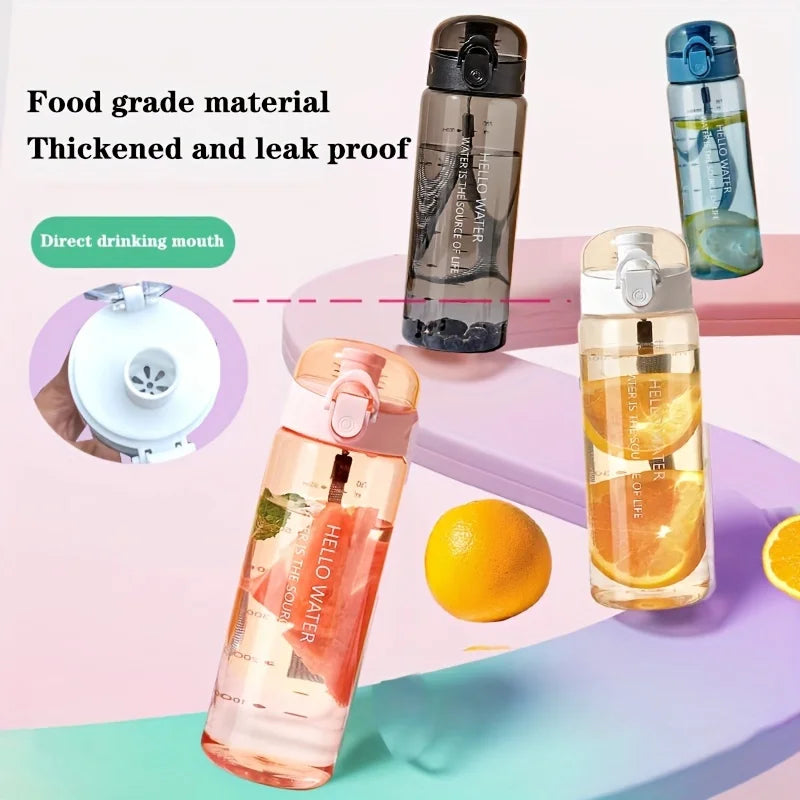 780ml Sports Water Bottle Leakproof Gym Travel Drinking Cup