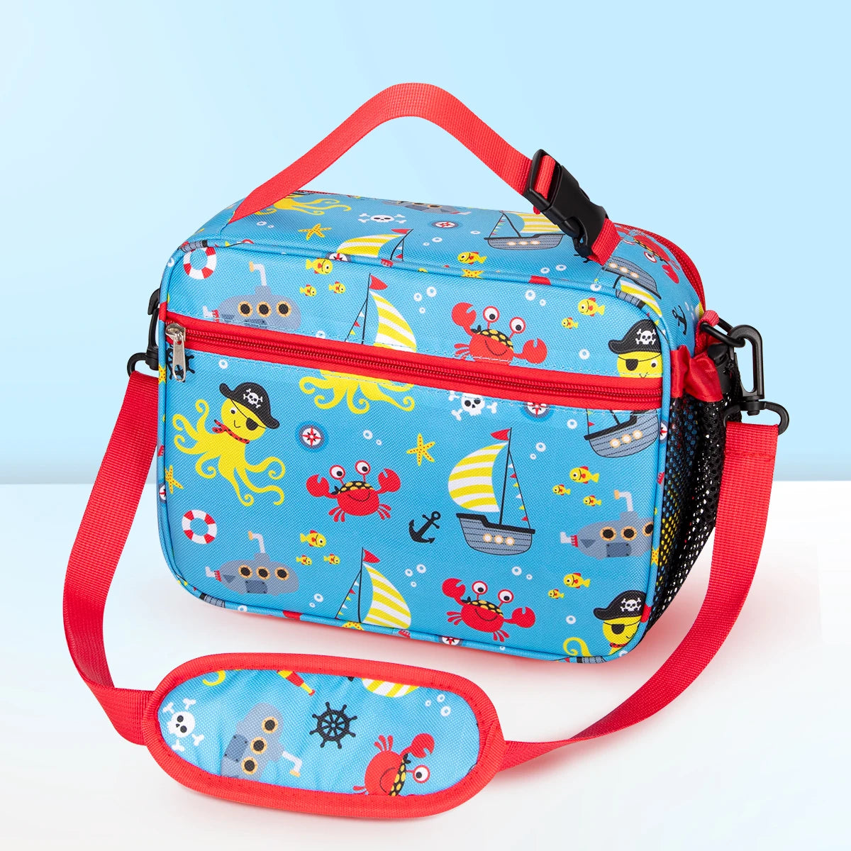 Insulated Cartoon Lunch Bag Portable Thermal Food Box with Shoulder Strap