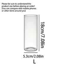 Modern Glass Cylinder Vase Floating Candle Holder for Wedding Centerpieces