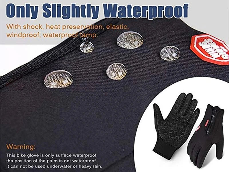 Mens Winter Gloves Waterproof Windproof Thermal Touchscreen Cycling Mitts - 10