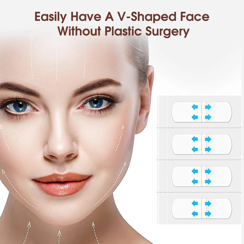Invisible V Face Lifting Tapes Wrinkle Removal Stickers