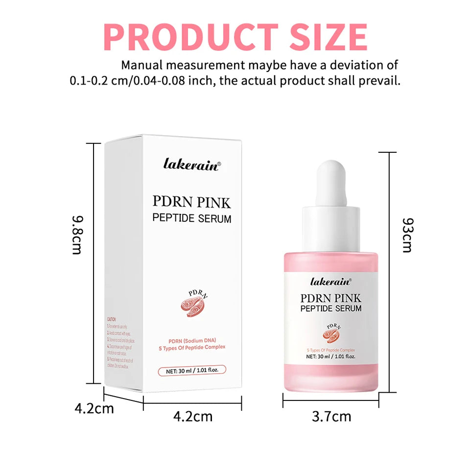 Lakerain Pore Toner Pad and Pink Peptide Facial Serum Skincare Set
