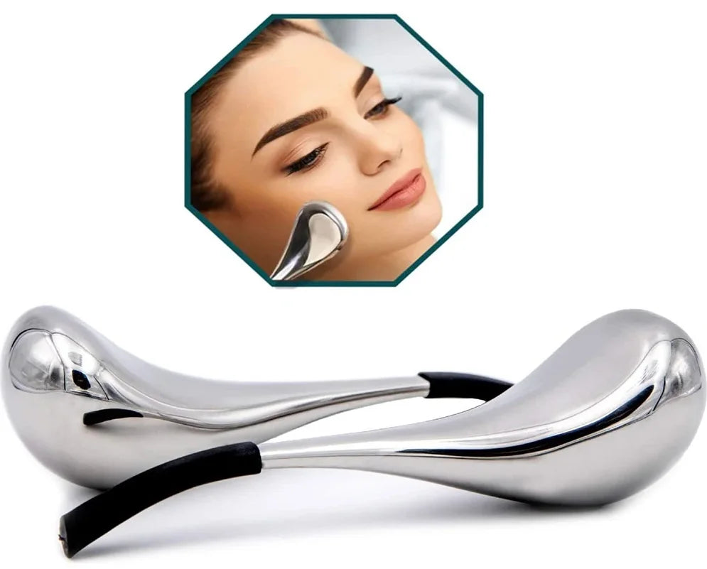 Stainless Steel Ice Globes Facial Cryo Sticks Cooling Roller