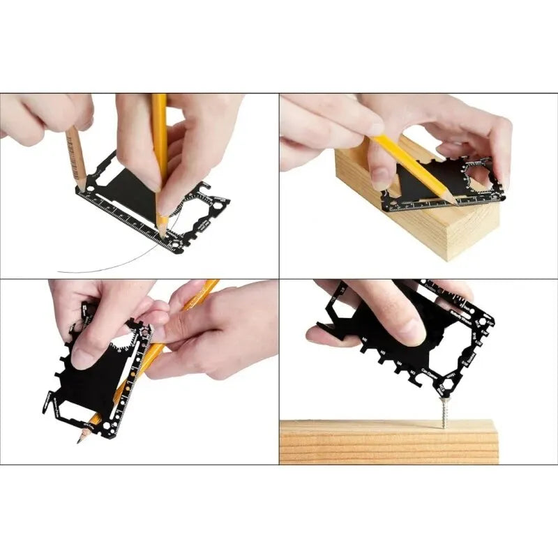 46 in 1 Multi Tool Survival Card Portable Credit Card Size Pocket Gadget