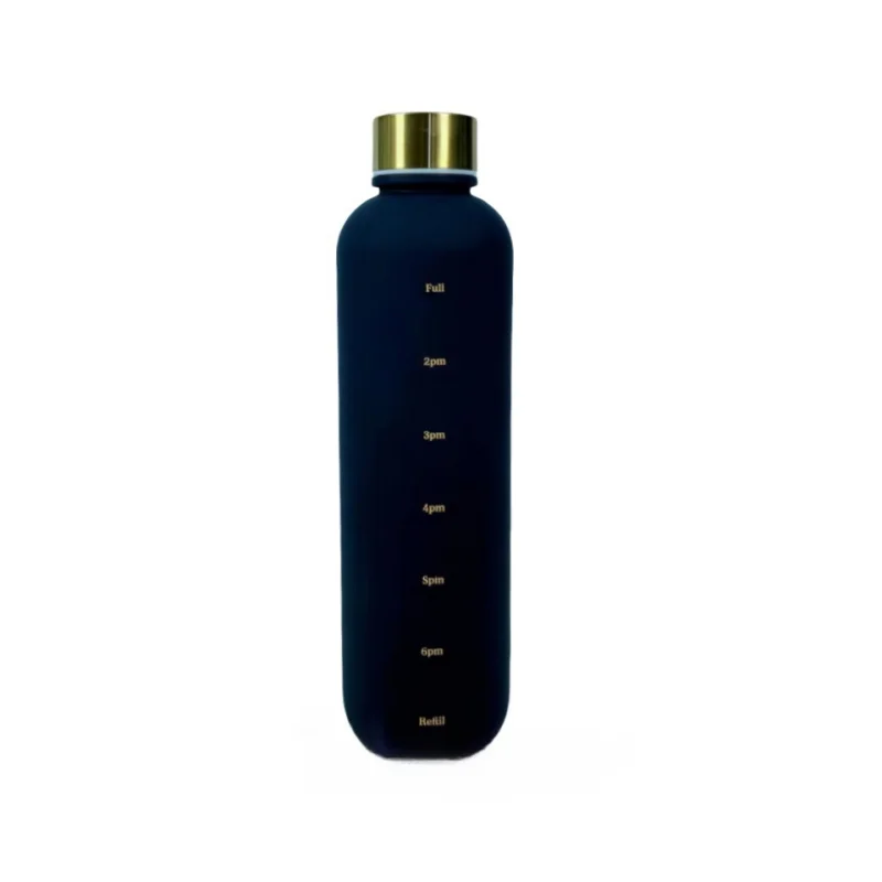 1000ml Motivational Water Bottle with Time Marker Leakproof Sport Flask - 23