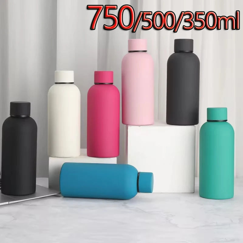 Stainless Steel Vacuum Insulated Water Bottle Portable Travel Thermos