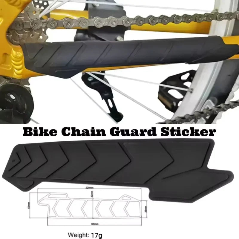 Silicone Bike Chain Protector MTB Frame Guard Cycling Chainstay Cover - 1