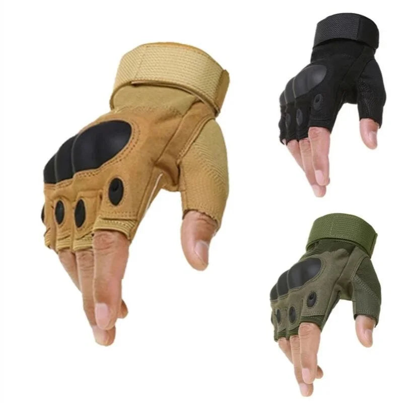 Tactical Half Finger Gloves Military Sports Airsoft Shooting Cycling Gear