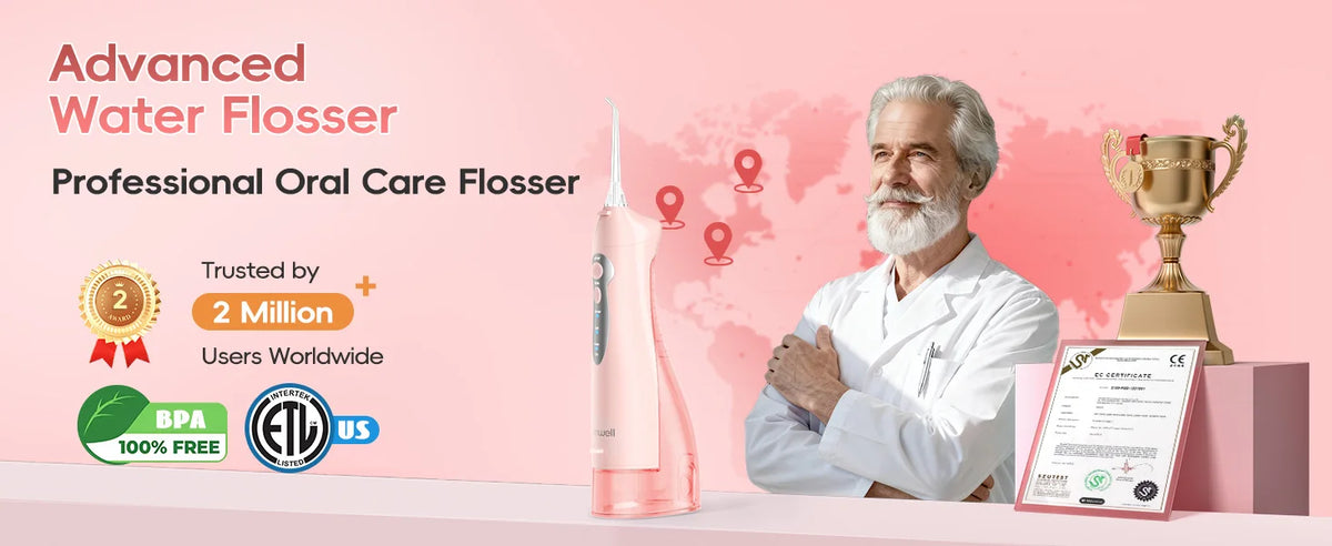 Mornwell D52 Rechargeable Portable Water Flosser Teeth Cleaner