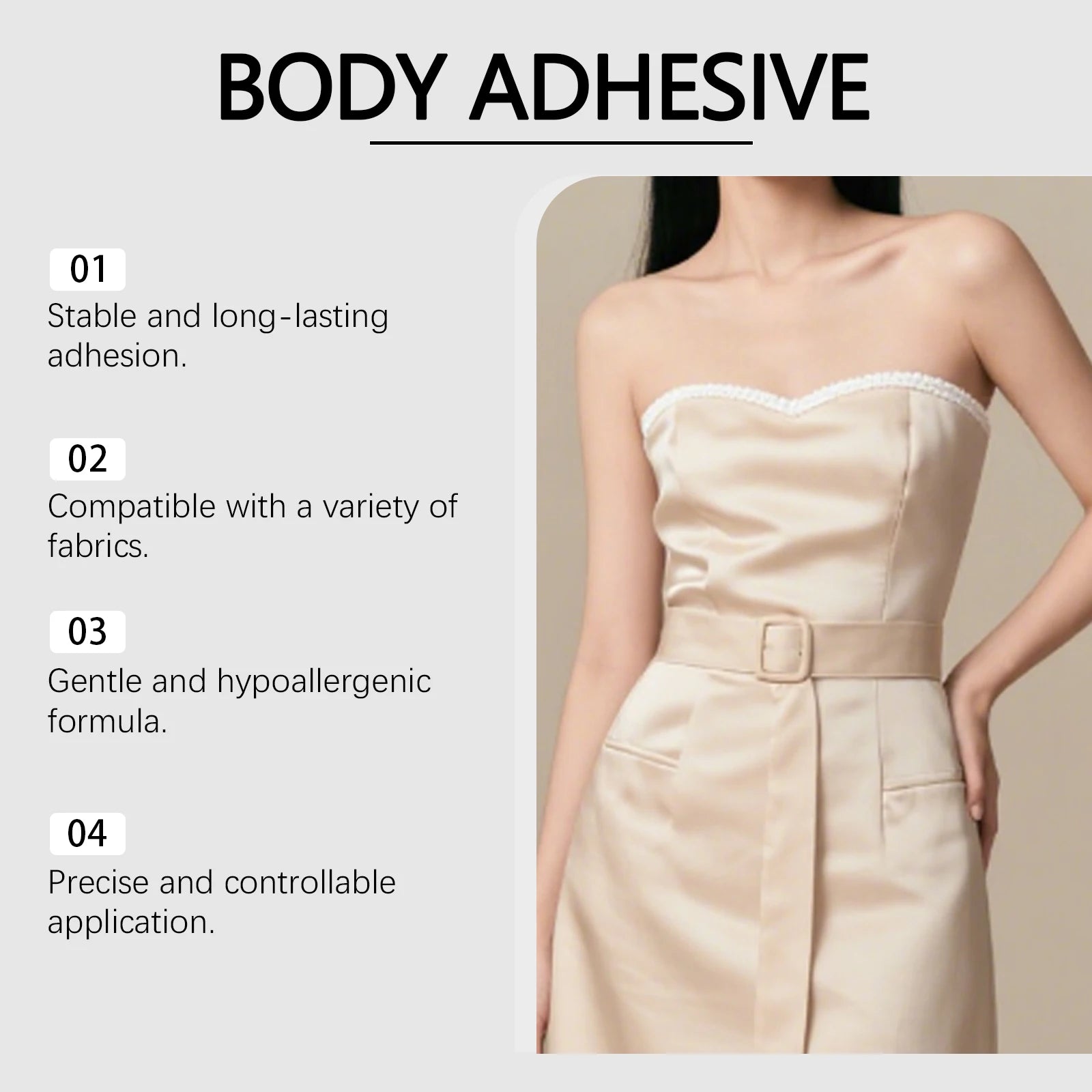 OceAura Body Adhesive for Clothing and Skin All-Day Wear - 10