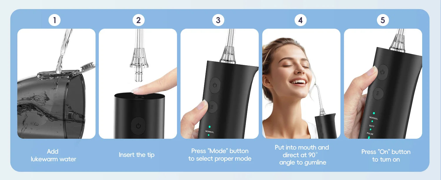 Water Flosser and Electric Toothbrush Combo Oral Clean Kit - 10