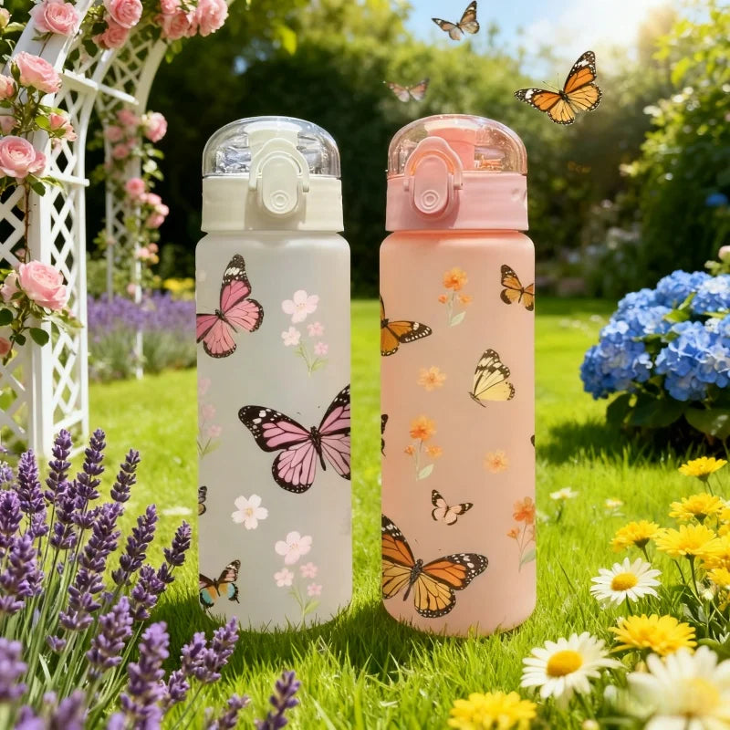 780ml Butterfly Sports Water Bottle Leak Proof Gym Jug BPA Free