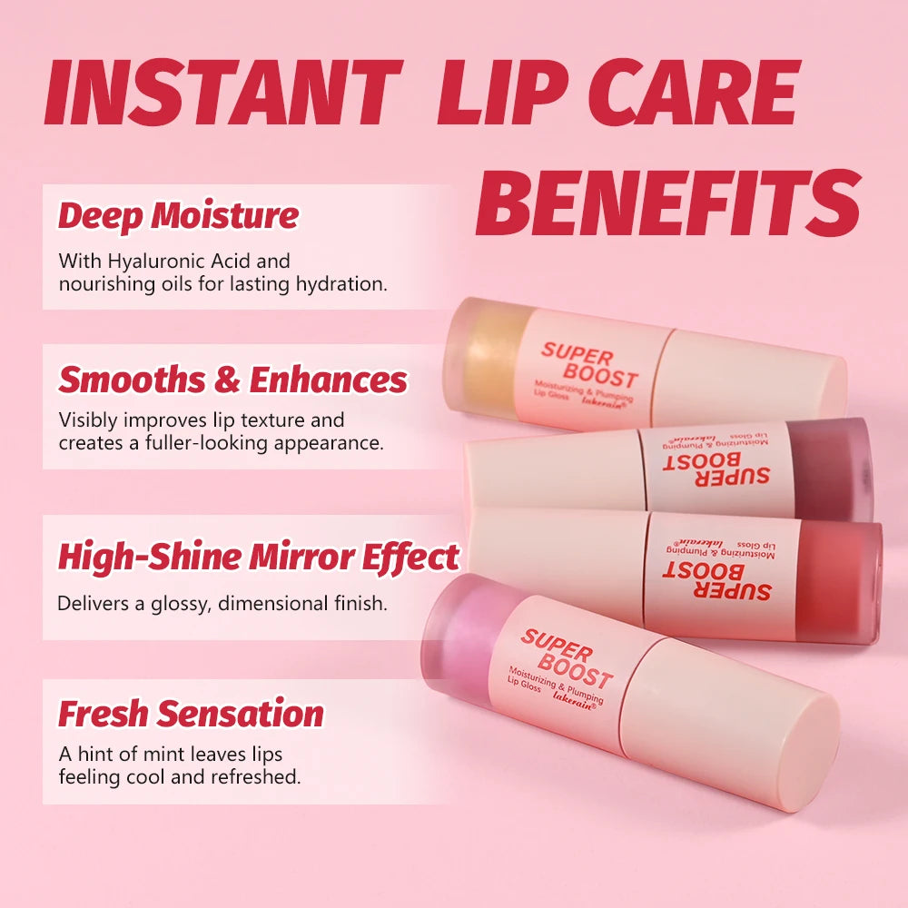 Lakerain Plumping Lip Gloss Hydrating Mirror Shine Lip Gloss