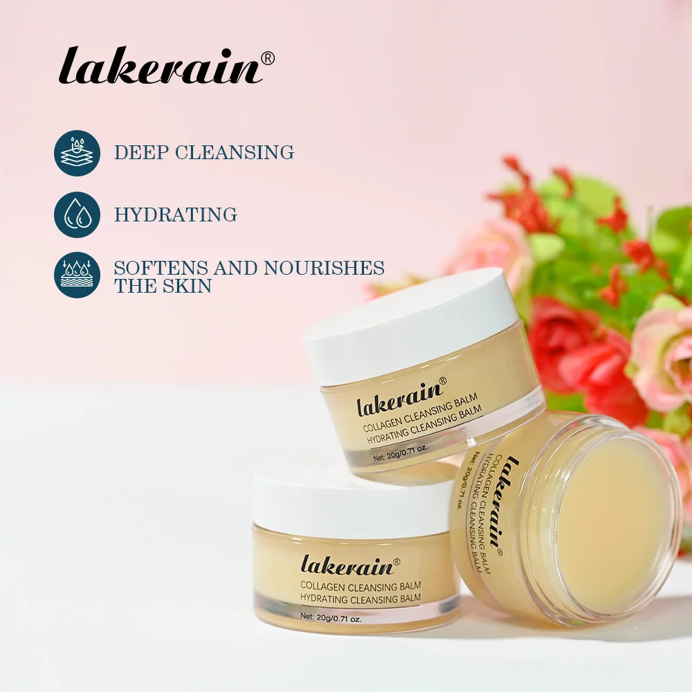Lakerain Collagen Cleansing Balm Makeup Remover & Deep Cleanser