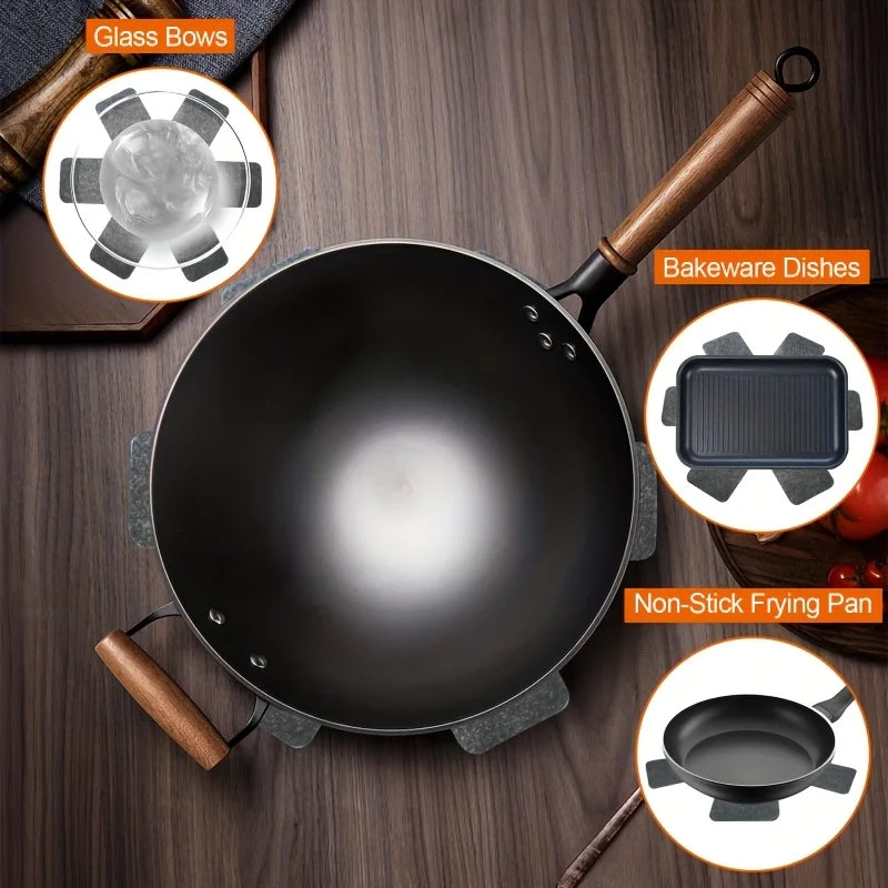 3Pcs Pot and Pan Protectors Non-Woven Cookware Separator Divider Pads - 4