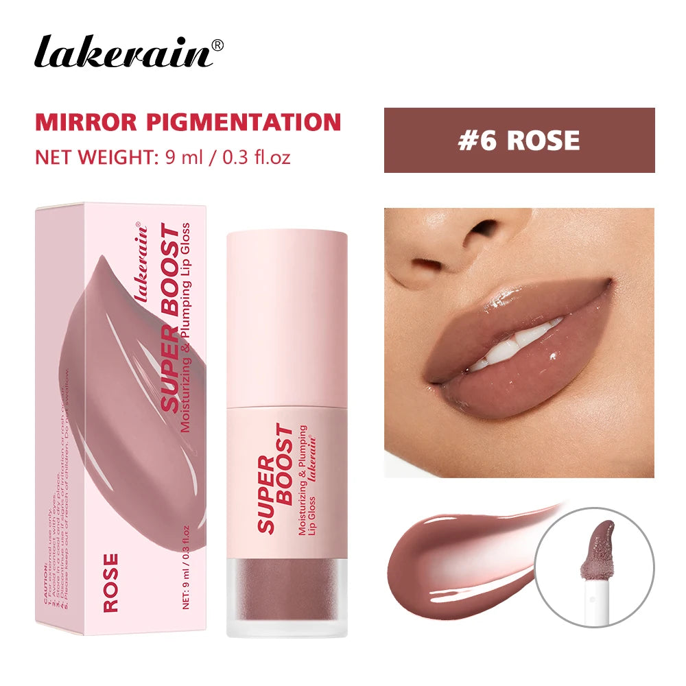 Lakerain Plumping Lip Gloss Hydrating Mirror Shine Lip Gloss