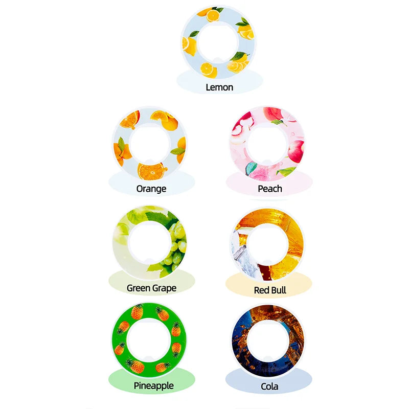 Scented Flavor Pods for Water Bottles Zero Sugar Fruit Scent Rings - 11