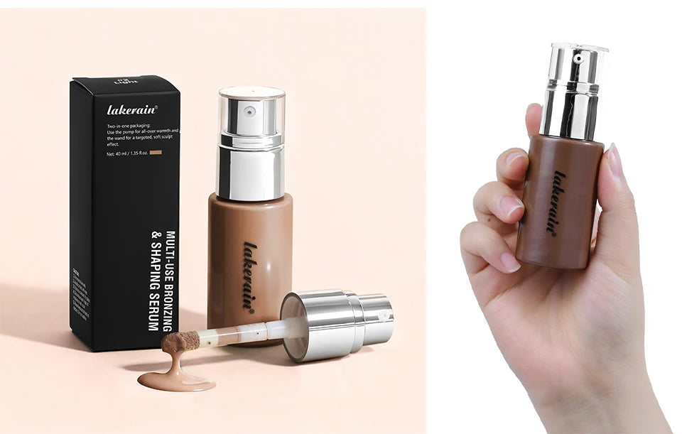 Multi-Use Liquid Foundation Bronzing And Shaping Serum Makeup